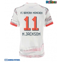 Camisa de Futebol Bayern Munich Nicolas Jackson #11 Equipamento Secundário Mulheres 2025-26 Manga Curta